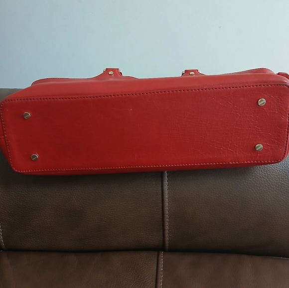 Tory Burch Bombe Leather Top‎ Handle Tote - Picture 10 of 16